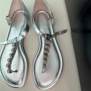 Antonio Melani silver flats